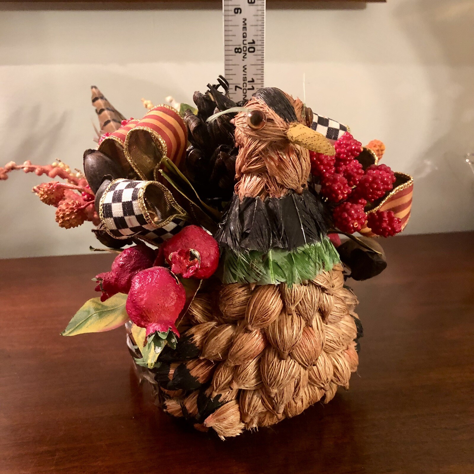 Mackenzie Childs-Bittersweet Pheasant-Centerpiece-Retired-Rare