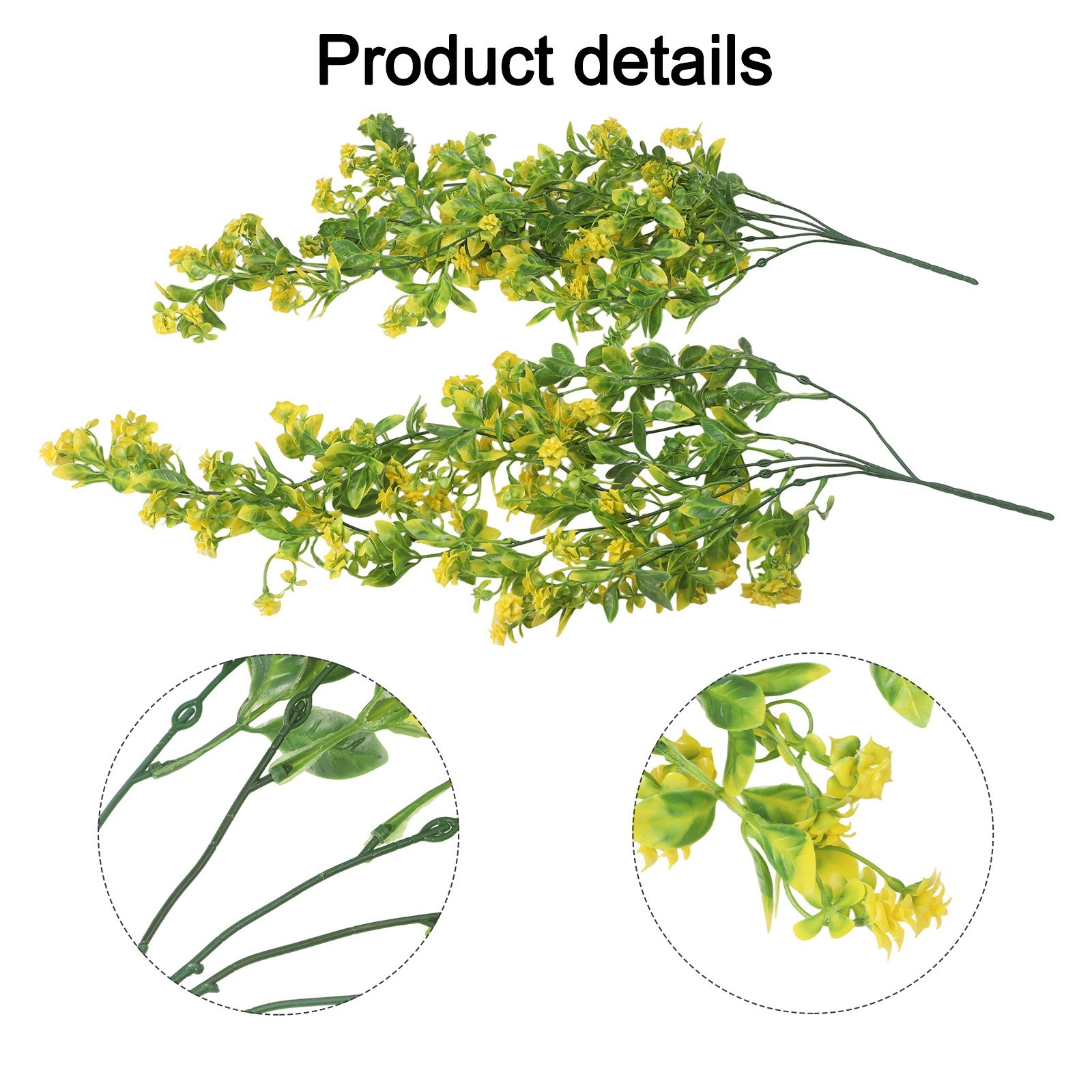 Hanging Artificial Flowers 2pcs Wisteria Vines for Indoor and Outdoor Decor