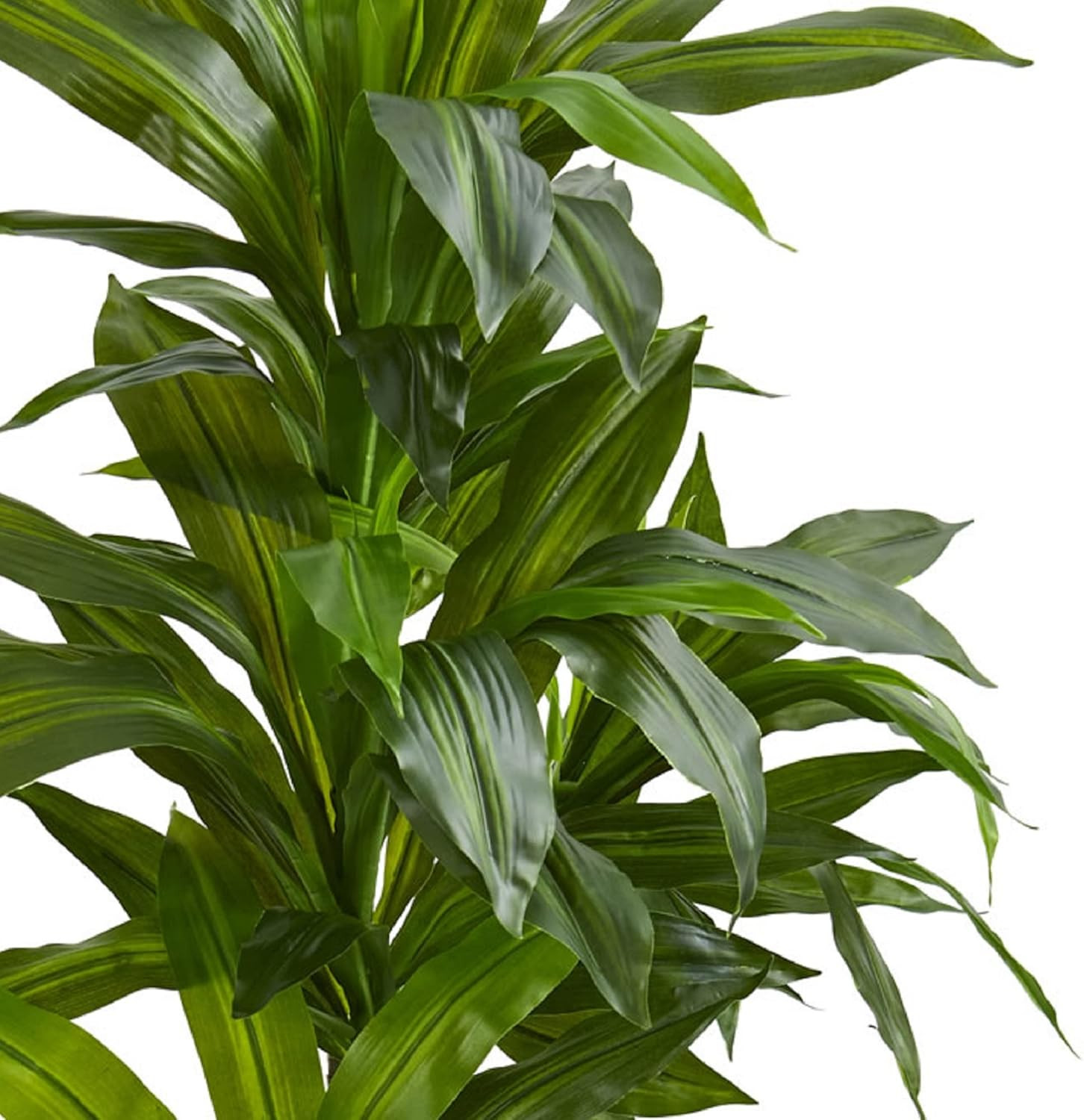 4Ft. Real Touch Dracaena Artificial Plant in Sand Planter – Green Decor