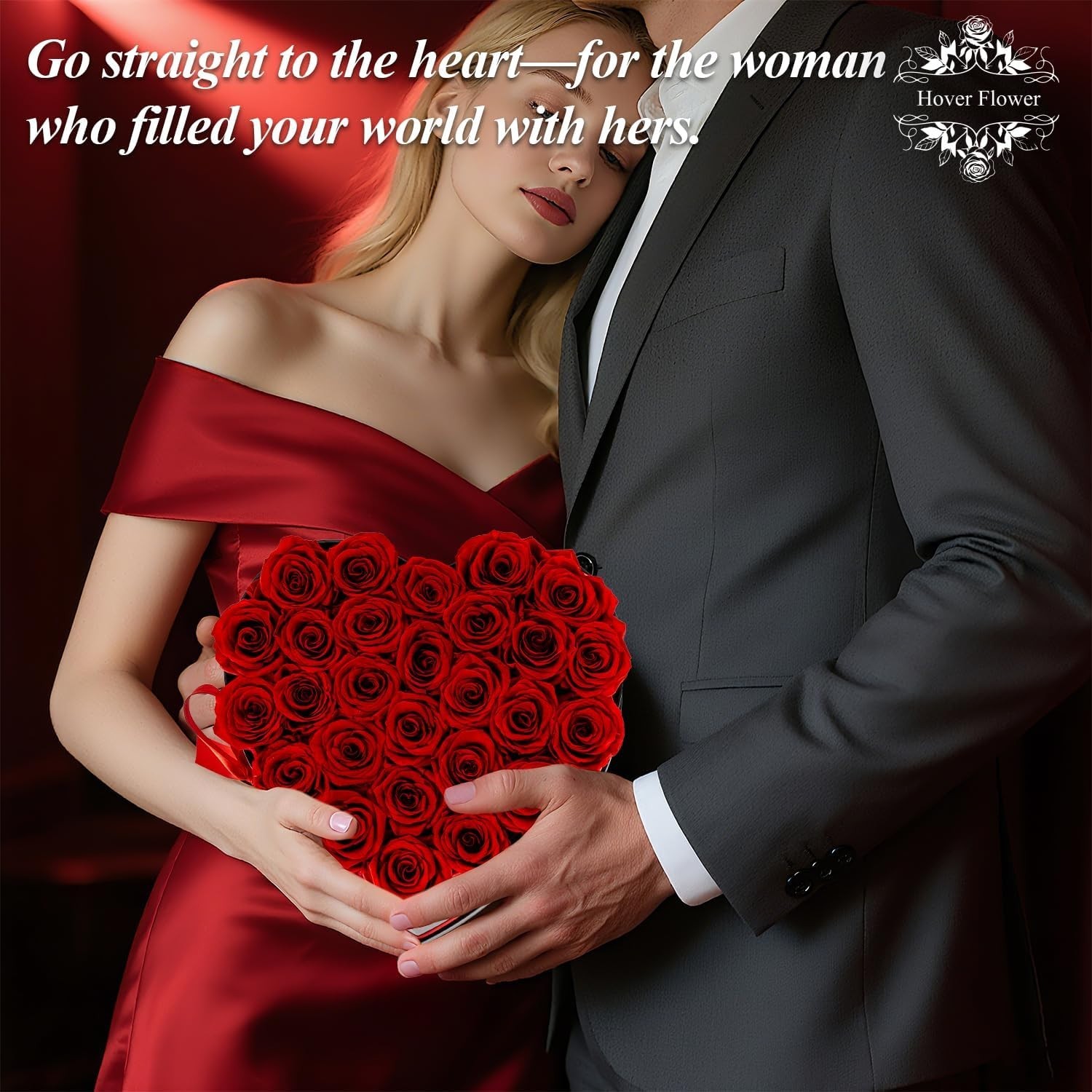 Eternal Roses Flowers for Delivery Forever in a Box Valentines Gift for Her