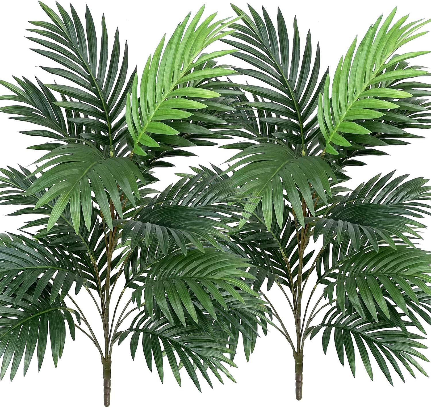 Artificial Palm Tree 30″ Tall UV Resistant Tropical Areca Faux Plants Monstera L
