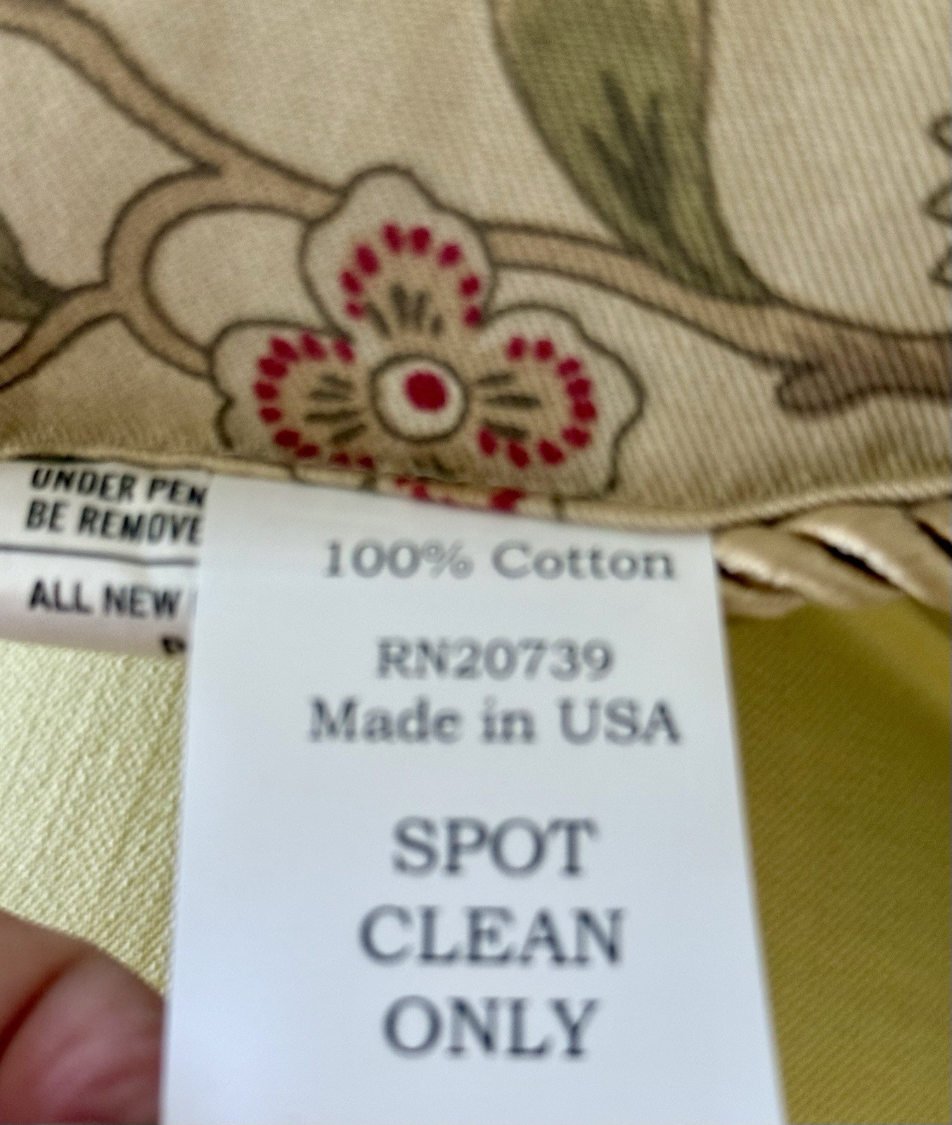 3 Country Curtains Pillows & Bolster, Fabric Floral Antique & Maroon, NEW