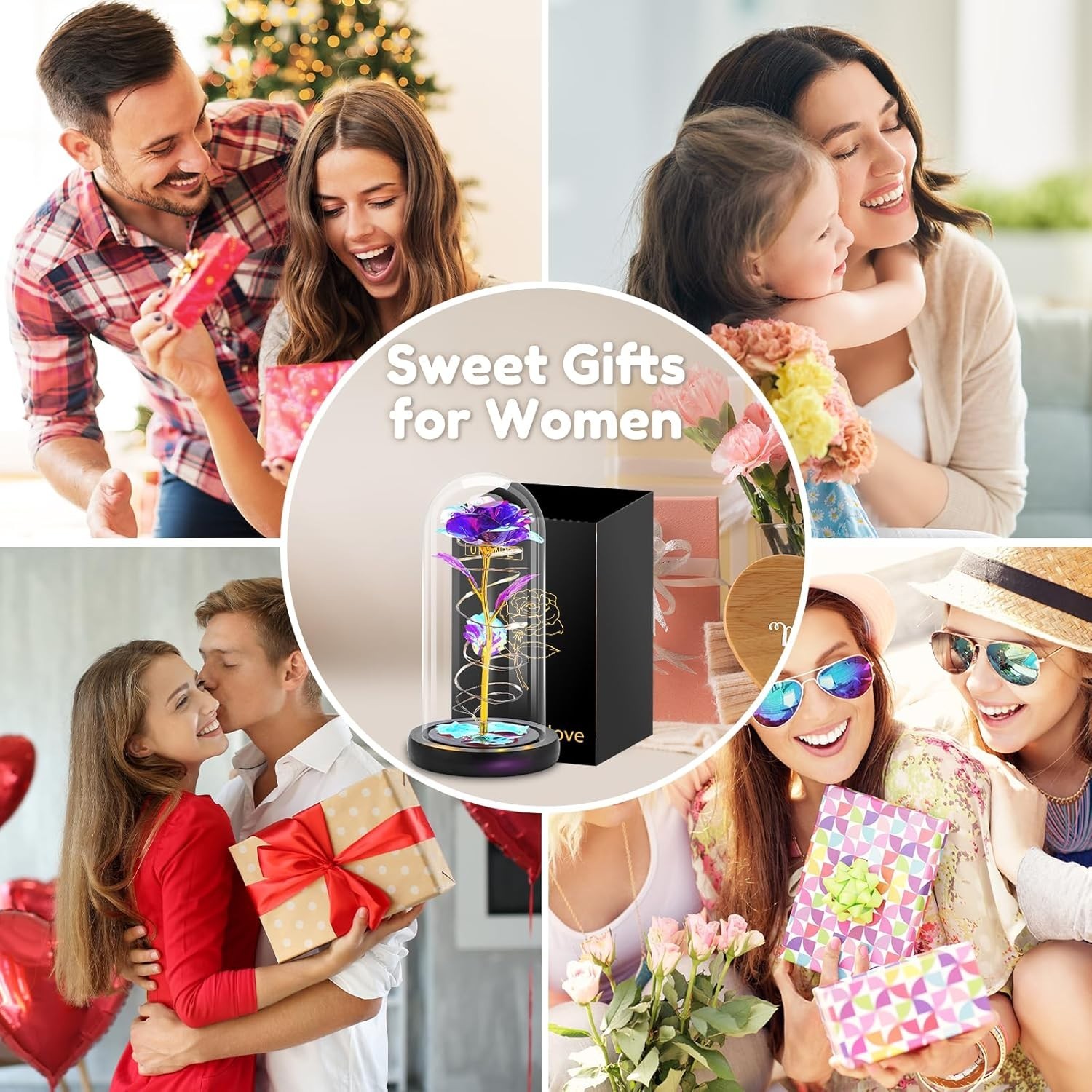 Enduring Glass Forever Rose with Enchanting LED Light – Meaningful Romantic Gift
