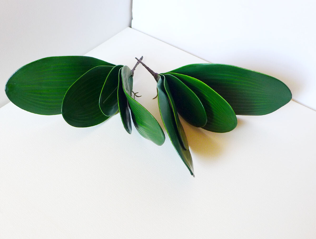 Butterfly Orchid Leaf Bush Grasses Set of 2 Pcs Orchid Flower Decoration