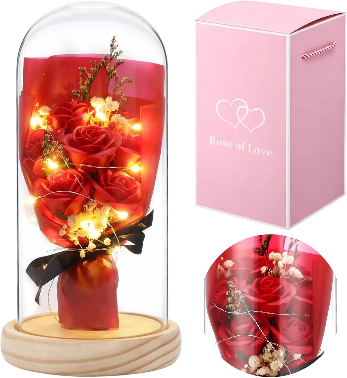 Mother’S Day Preserved Flowers Gifts for Her Forever Fresh Rose Flowers