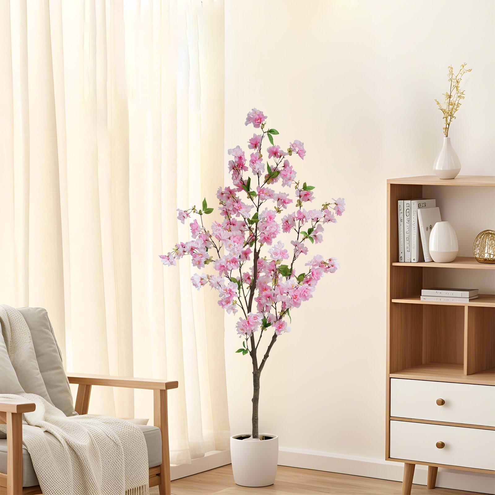 FAUX 5ft Faux cherry blossom tree – Artificial cherry blossom tree-pink tree hom