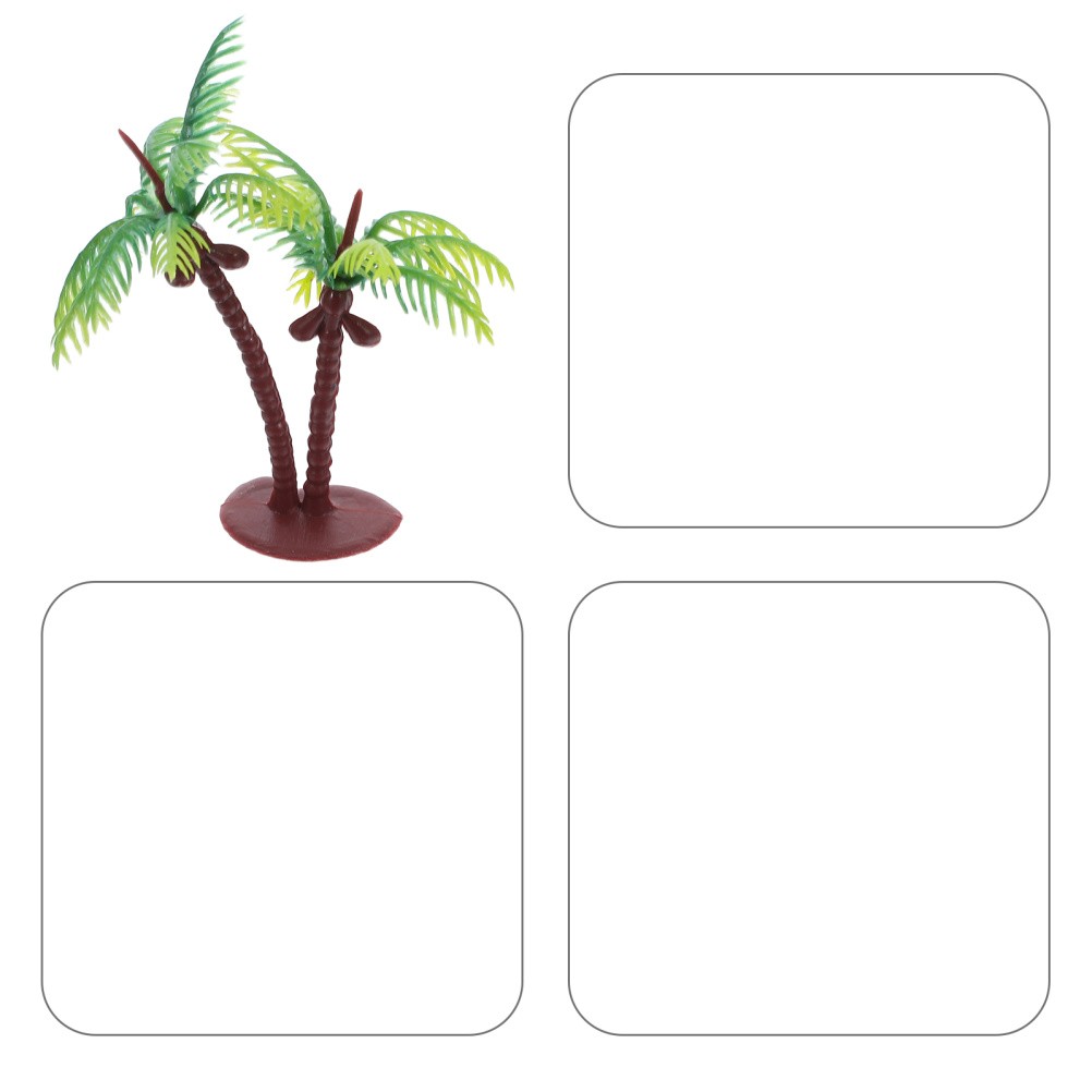 36 Pcs Miniature Palm Tree Trees for Crafts Landscape Artificial Leaves