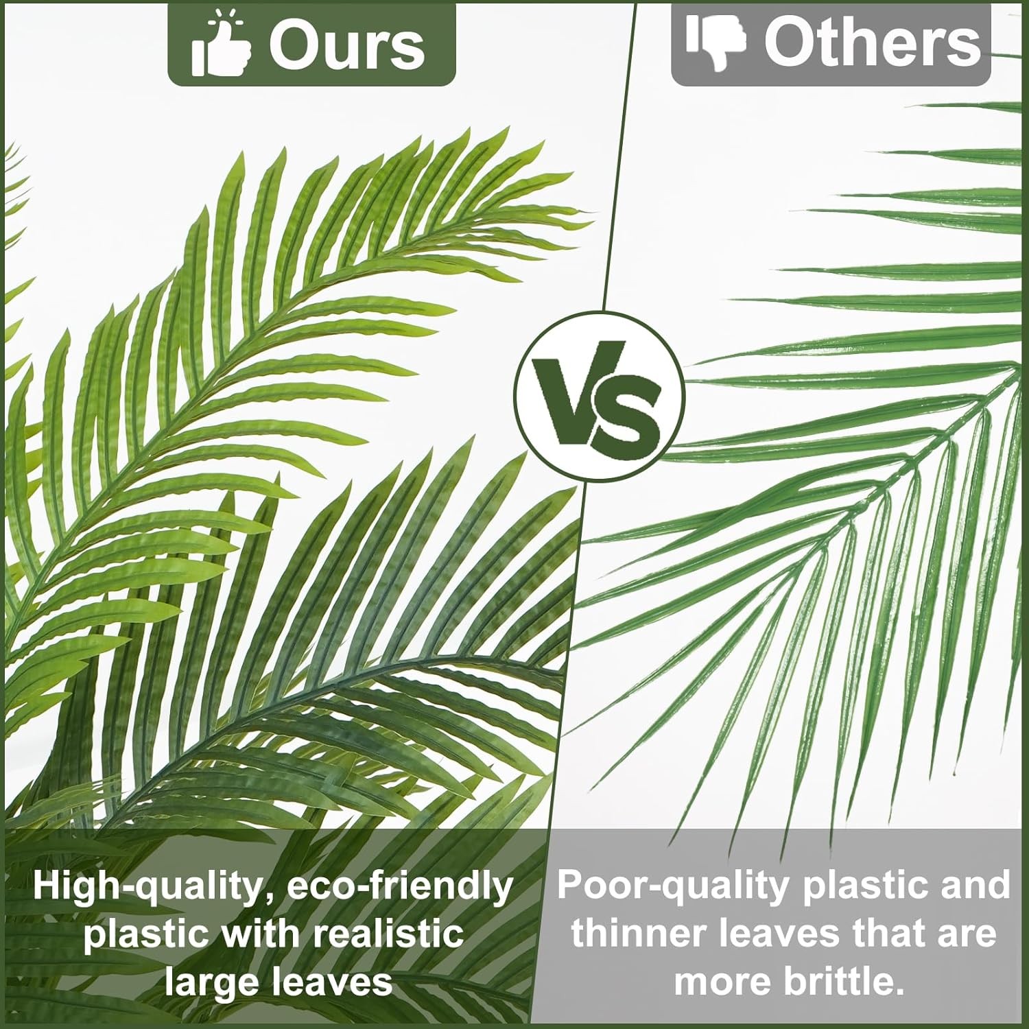 2PK 8.5Ft Artificial Palm Tree – Faux Coconut Silk Palm for Indoor/Outdoor Decor