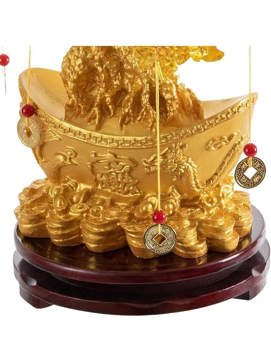 Tabletop Ornament, Crystal Money Tree Decoration, Feng Shui