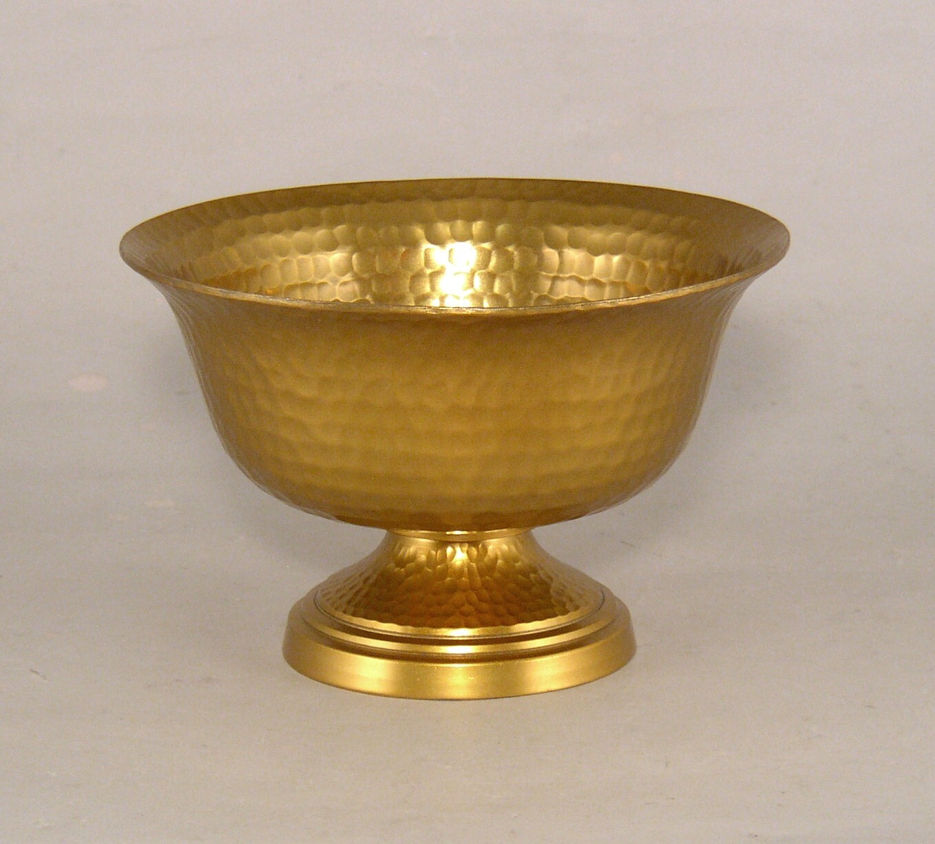 Compote Bowl 6″D 4″Hi Set/2 Revere Gold Finish Aluminum Hammered FREE SHIPPING