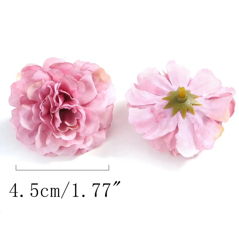10/20PCs Rose Artificial Flowers 4.5cm Fake Flower Head