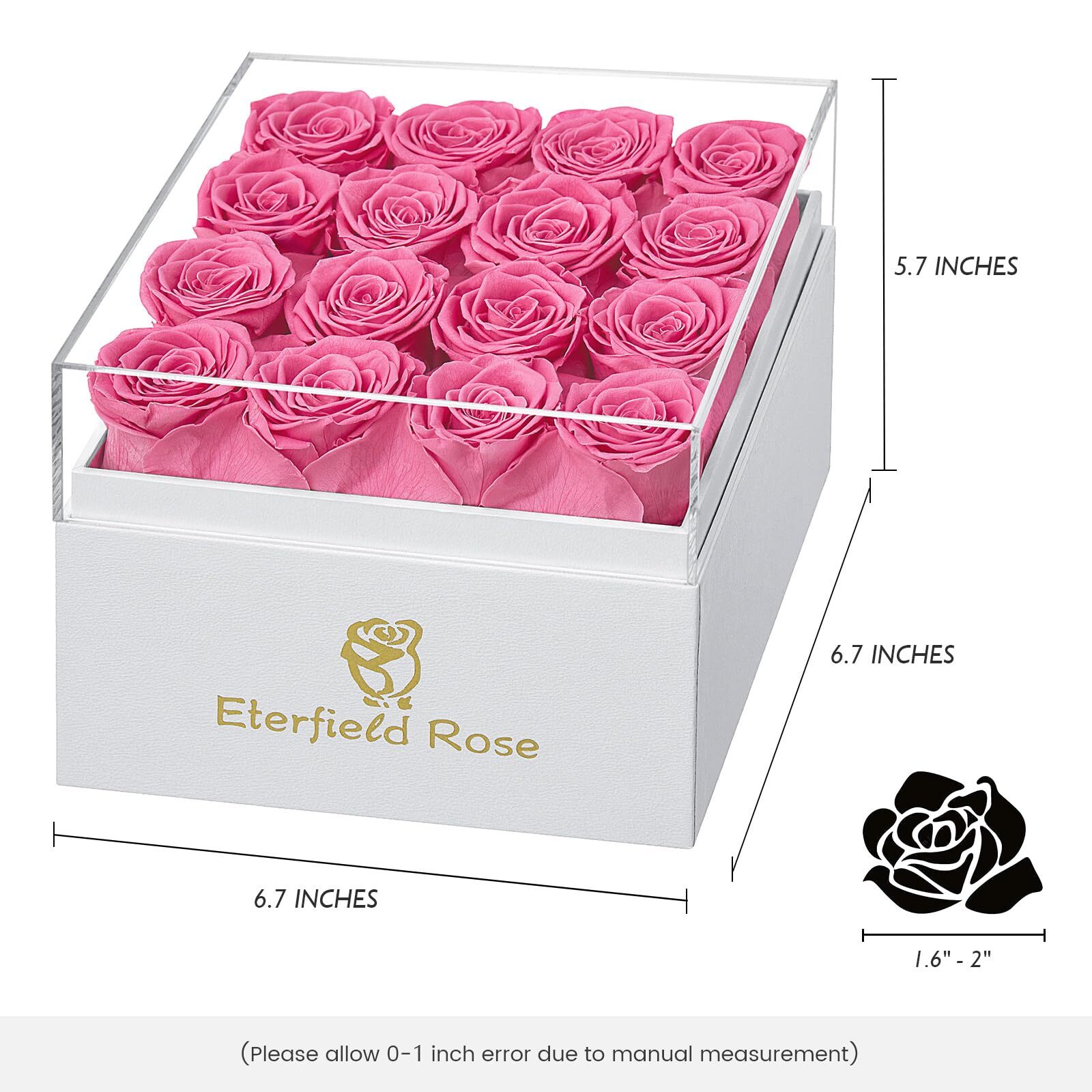 Forever Flowers Preserved Flowers for Delivery Real Roses That Last Over a Ye…