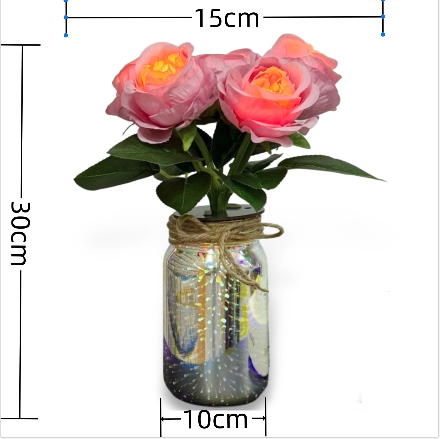 Artificial Flowers USB Charge Small Night Light Rose Table Decor Romantic Gifts
