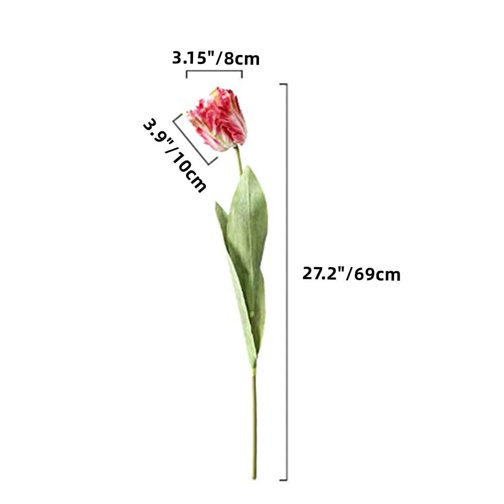 Artificial Tulip Flowers,27.2in Fake Flowers Artificial Flowers Parrot Tulips…