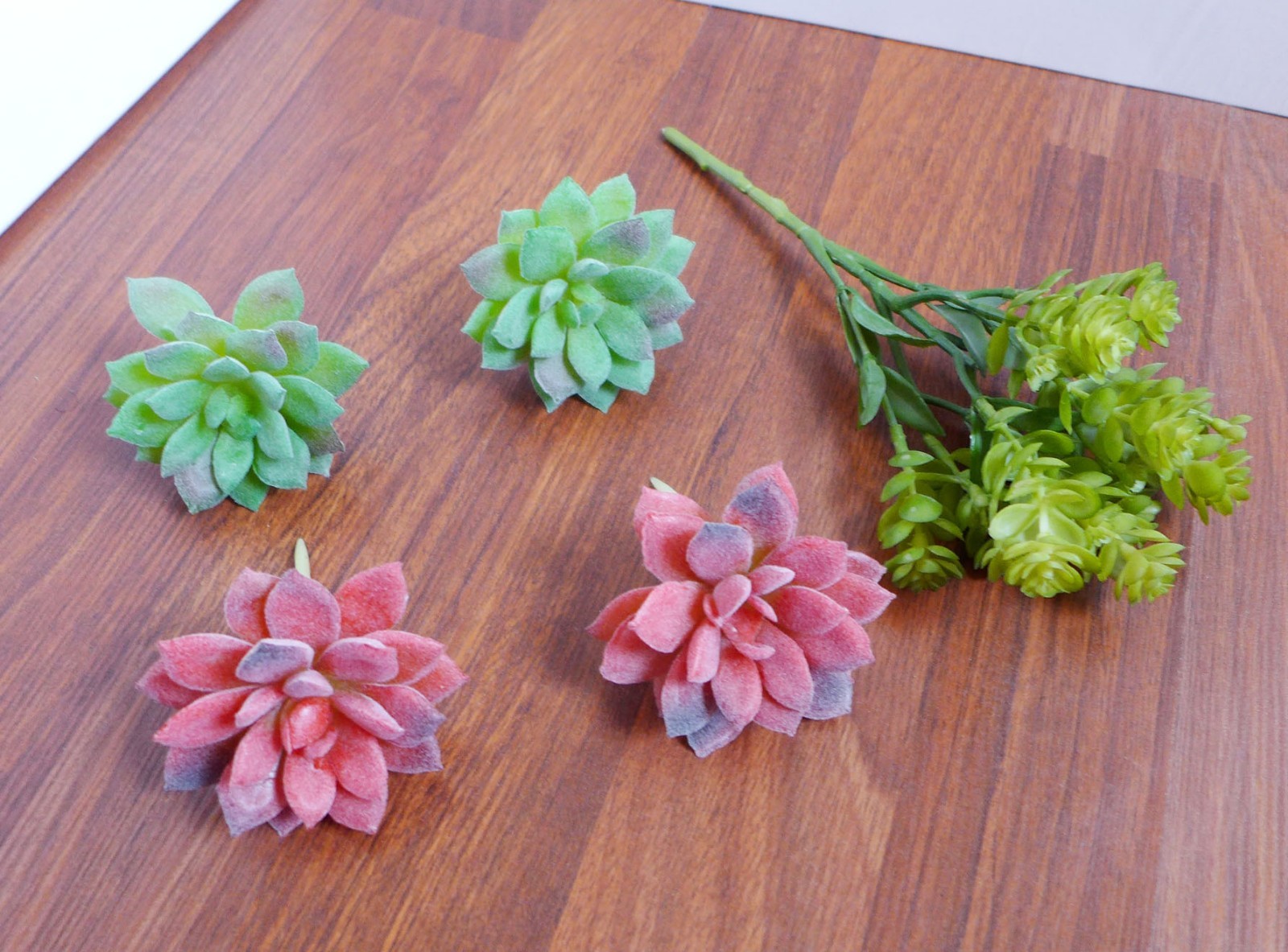 5 Grasses Artificial Mini Flocking Succulents Plants