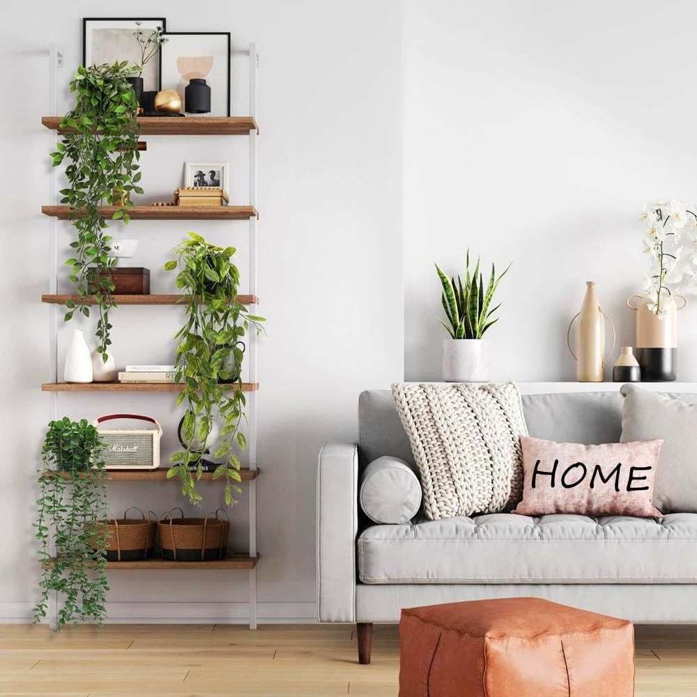 Fake Plants Artificial Indoor Faux Hanging Plants Greenery Eucalyptus Green D…