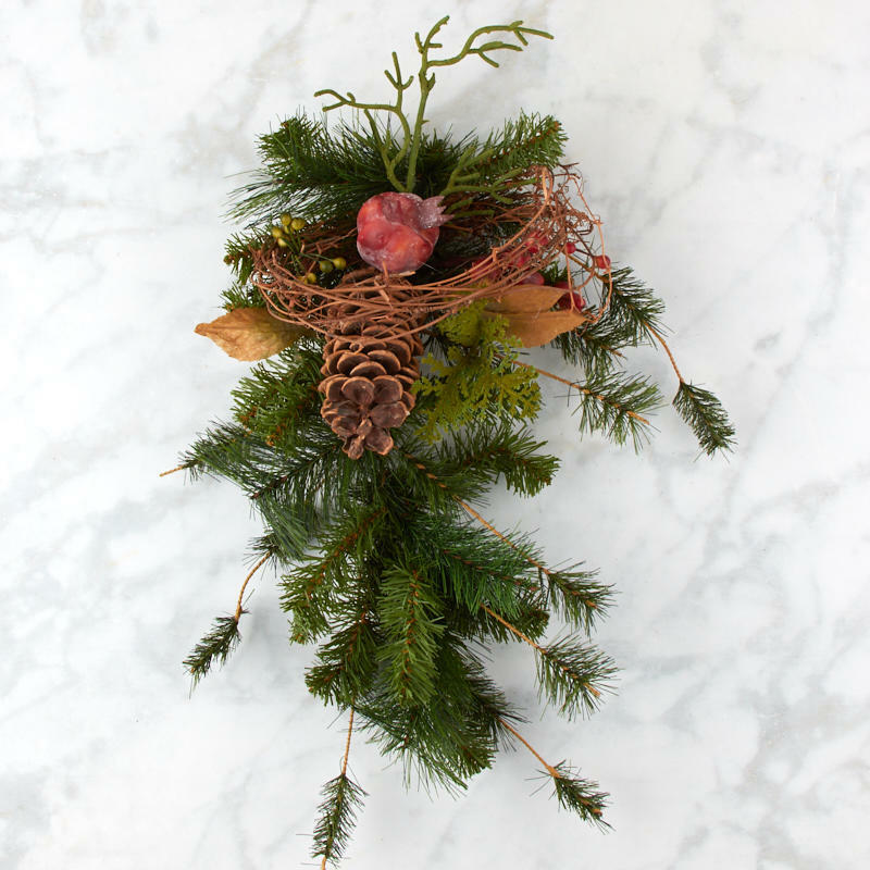 22″ Factory Direct Craft Artificial Canadian Pine and Twig Swag