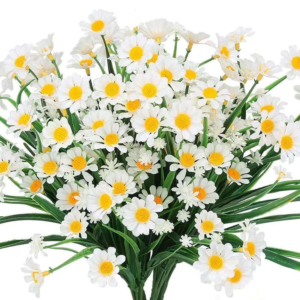 Artificial Flowers Fake Plants Wedding Decor Daisy In/Outdoor Home Garden Decor