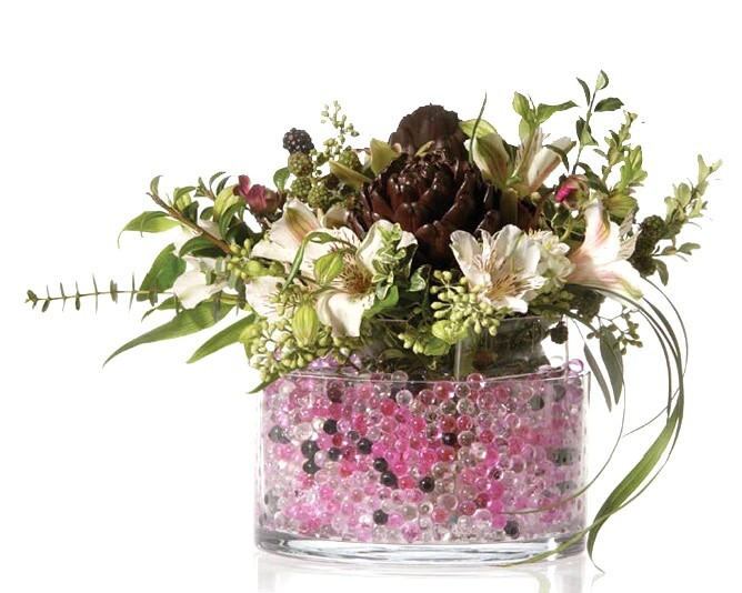 5-pounds Pink water storing gel beads flowers vases filler Deco Beads 5lb 60-gal