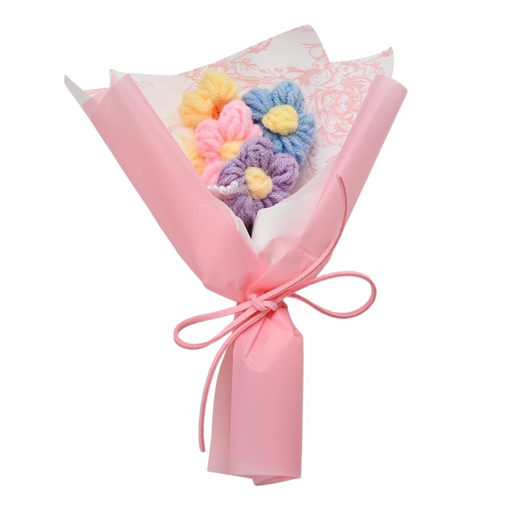 Mini Crochet Flowers Bouquet Kit for Girls Birthday Gifts for Daughter Friend…