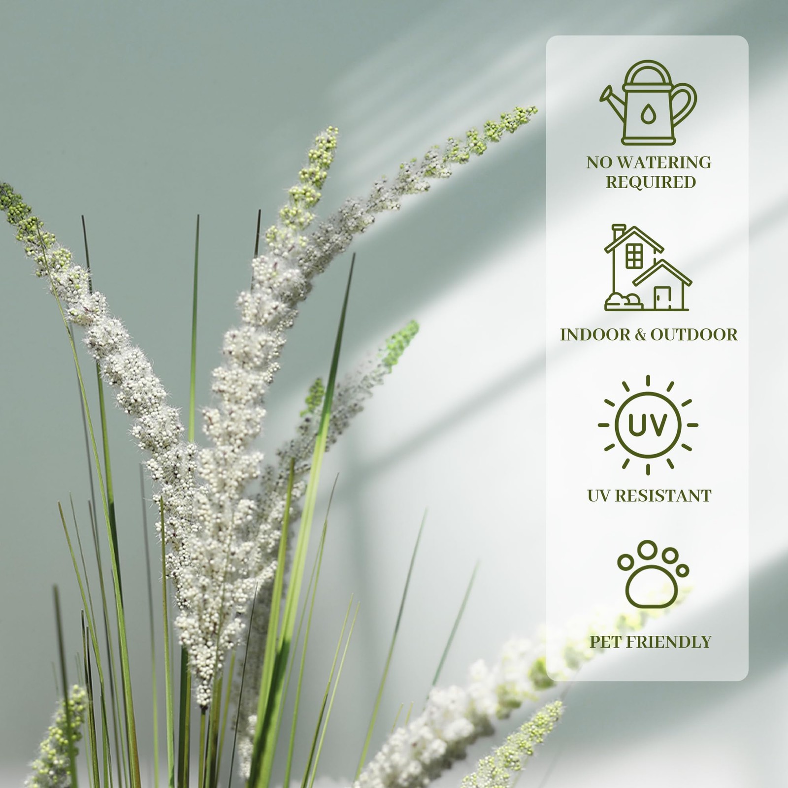 4ft 2-Pack Artificial Veronica Spiked Speedwell Grass, 47in Faux Veronica Spi…