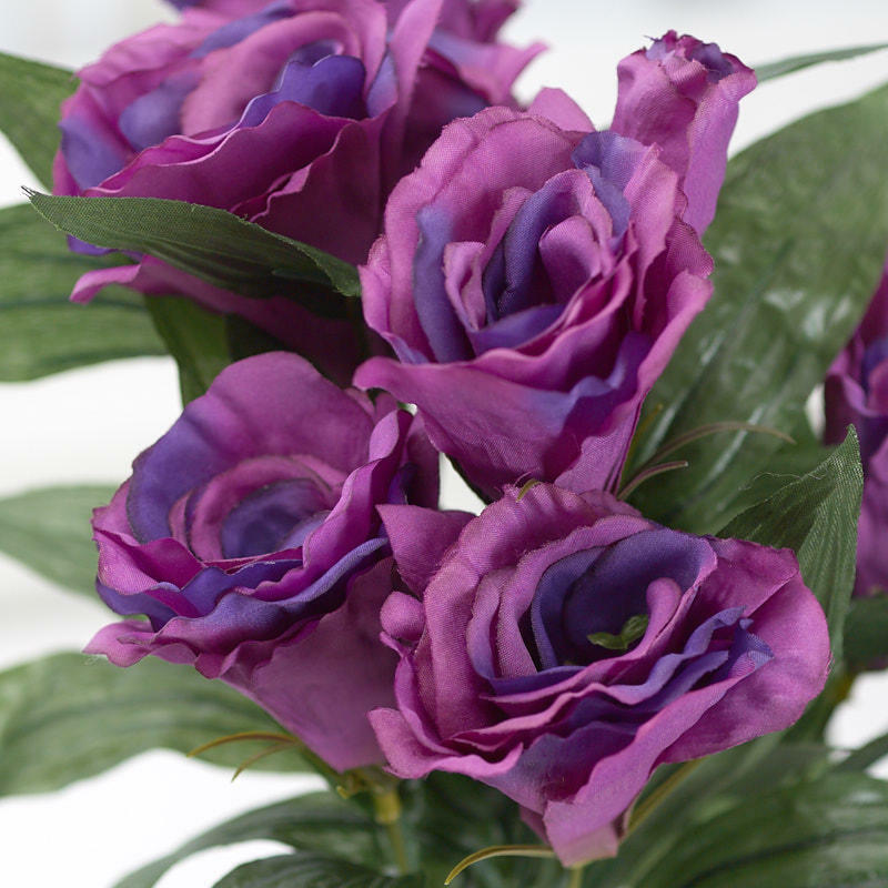 Factory Direct Craft Purple Artificial Lisianthus Bush