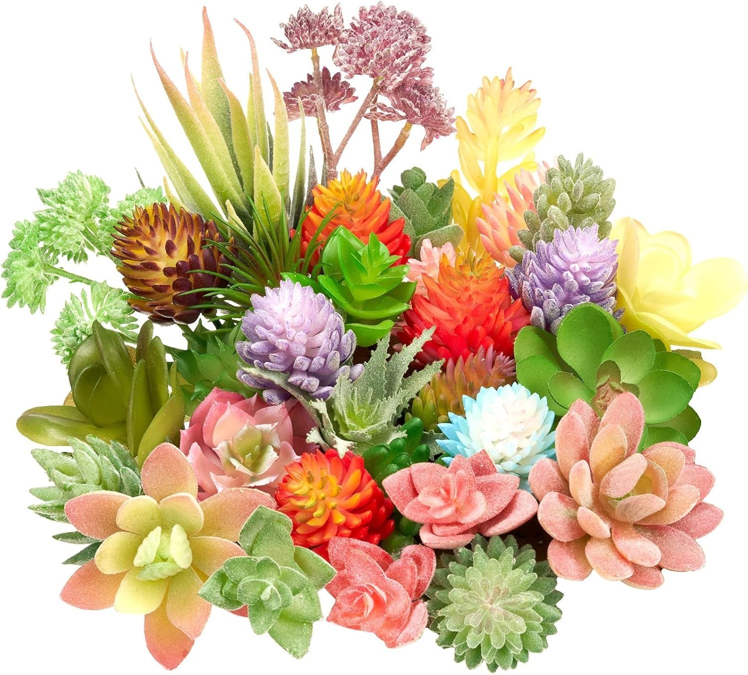 32 Pieces Mini Artificial Succulents Unpotted Realistic Artificial Fake Plant…