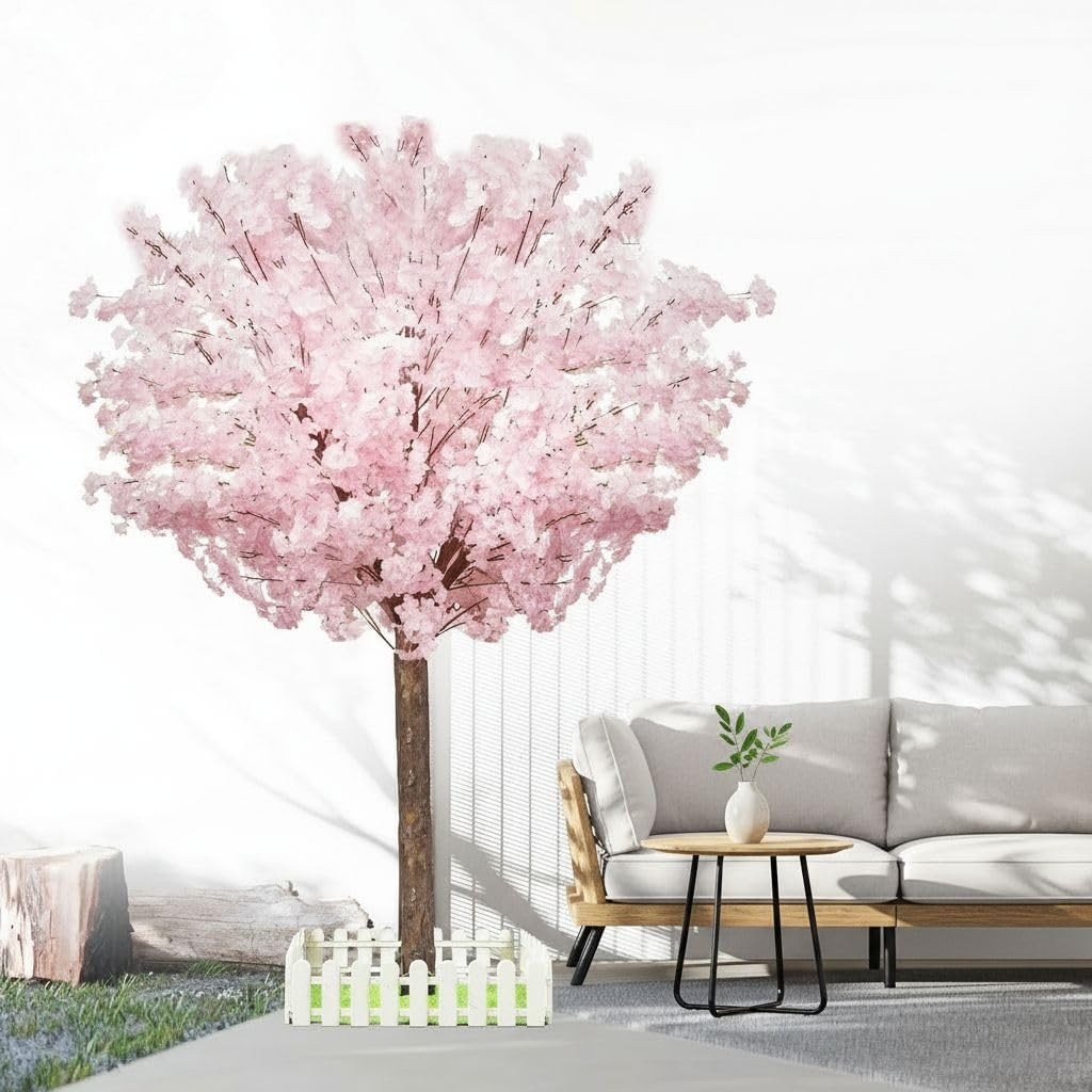 Handmade Pink Cherry Blossom Tree for Indoor Decor & Events