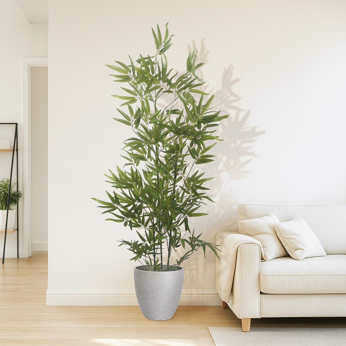 Artificial Bamboo Tree with Plant Pot, Fake Plants for Home Decor