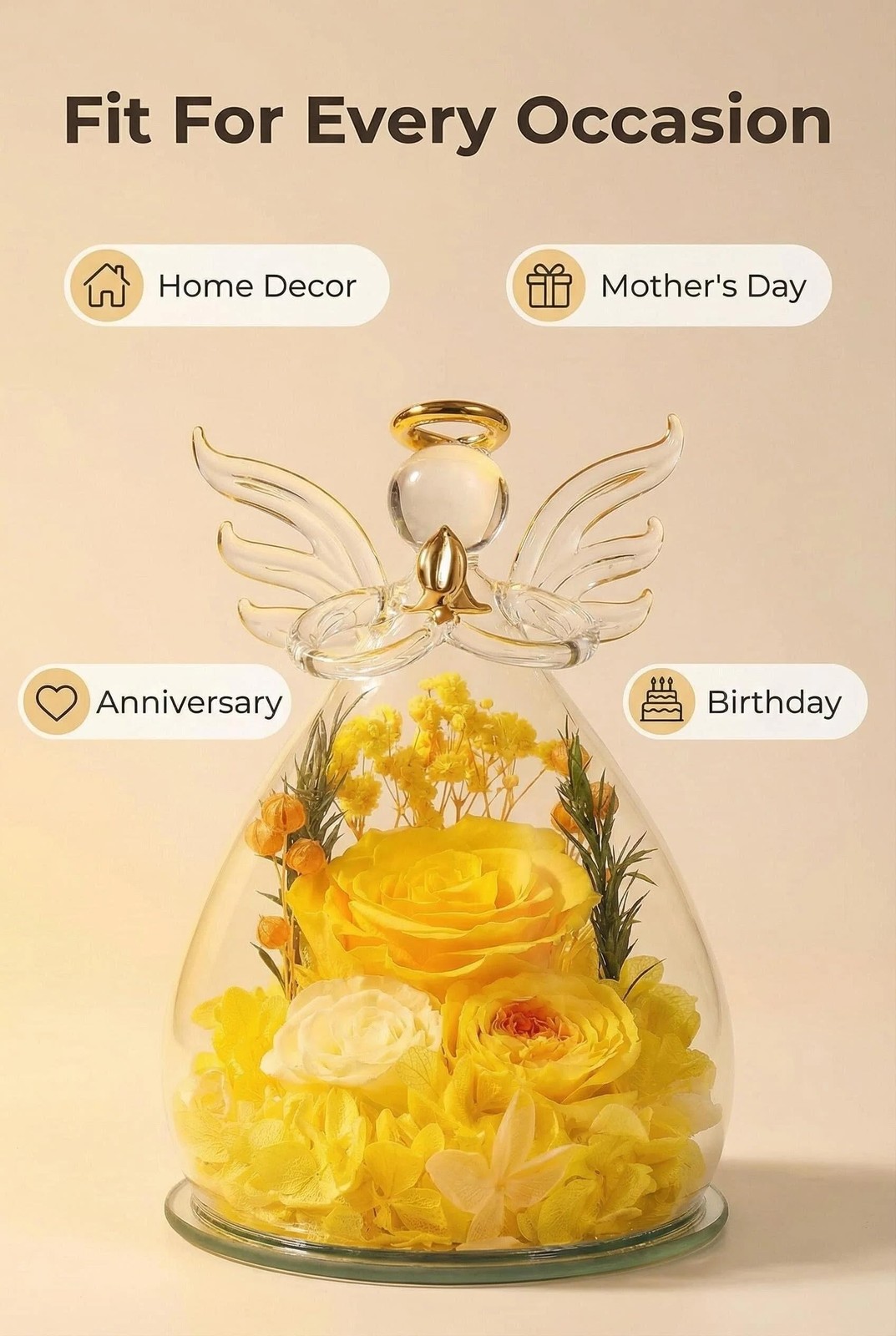 Zwwkkll Gifts for Mom, Mother’s Day Birthday Gift for Women, Preserved Rose A…