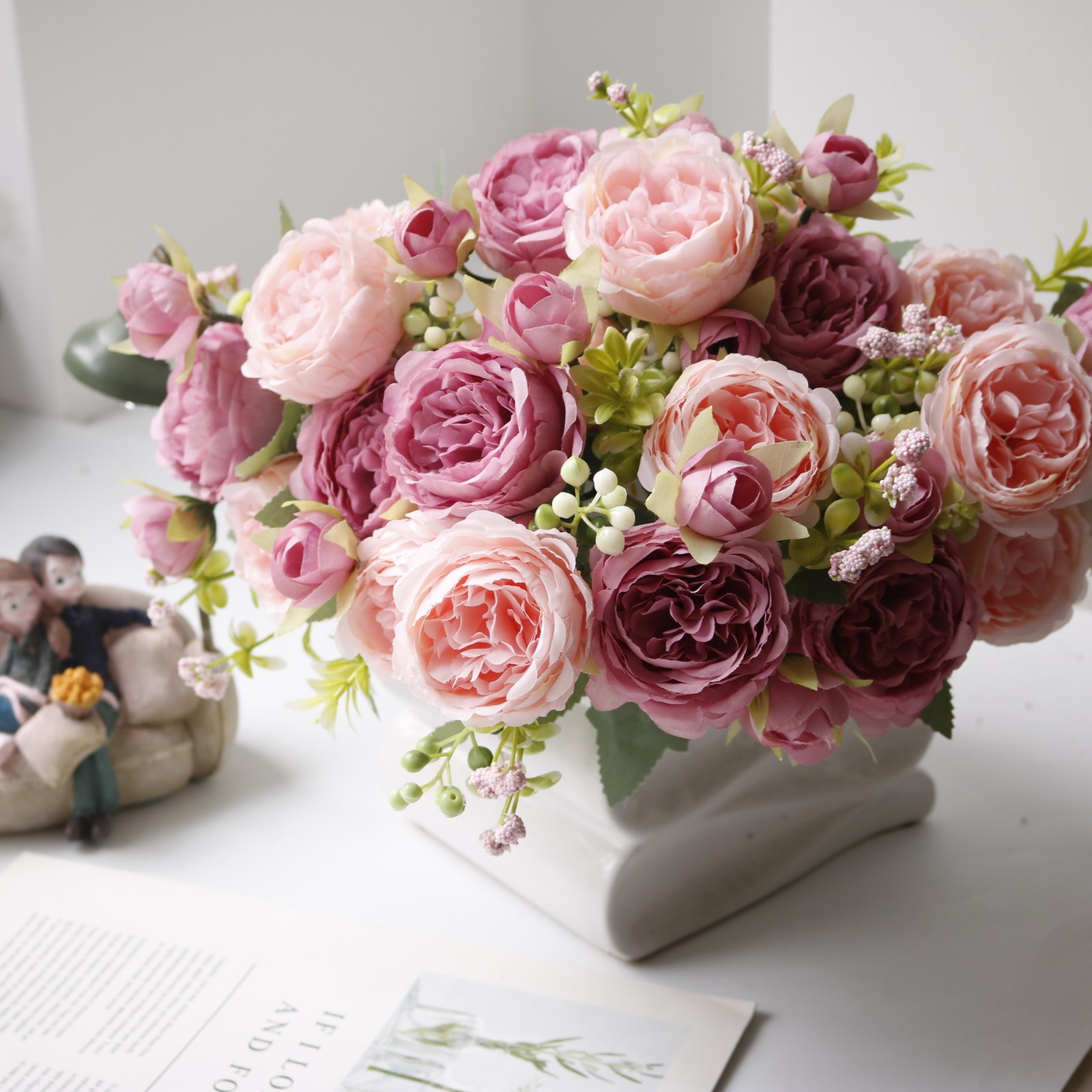 4Pcs DIY Floral Decorations Persian Rose Simulation Flowers Home Decoration New