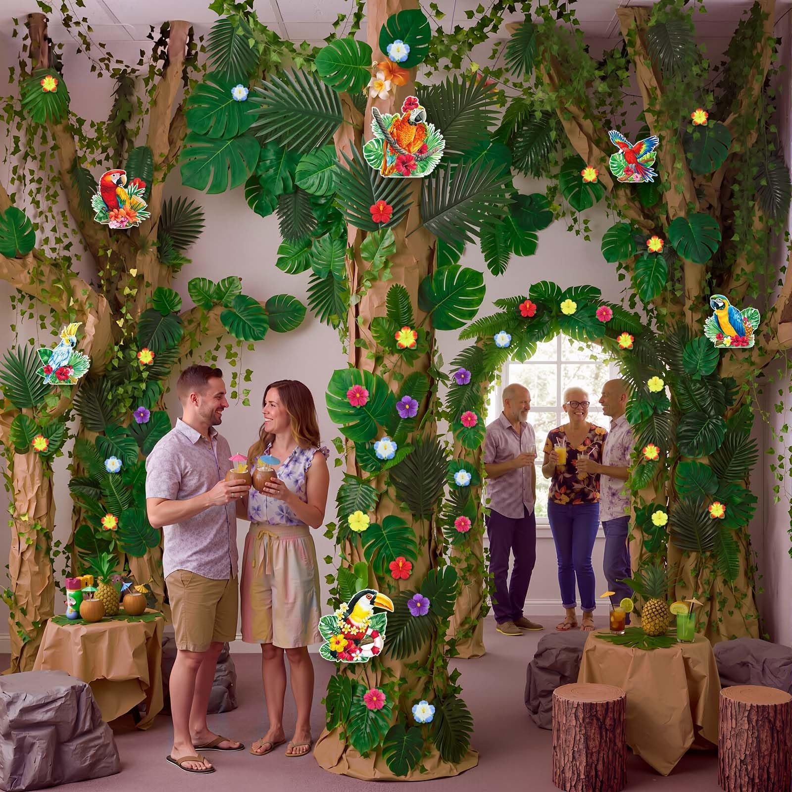 Wavyknot 167 Pcs Rainforest Themed Decorations, Vbs Jungle Theme Party Decora…