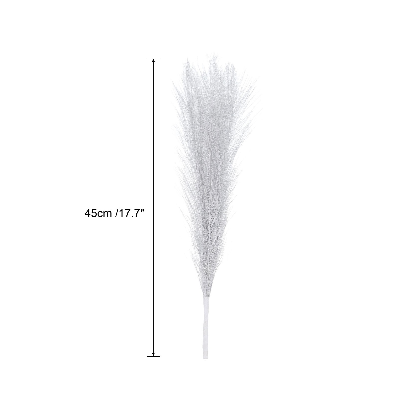 6 x Faux Pampas Grass Fake Pampas Grass Decor 17.7″/45cm Golden