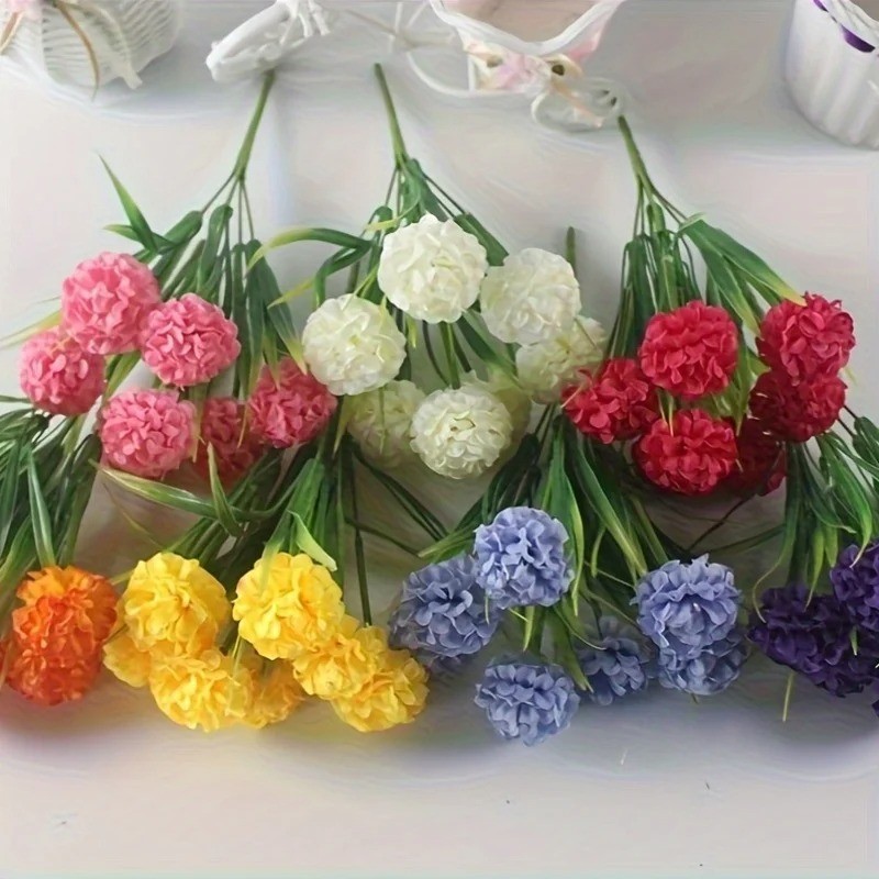 Artificial Flowers Silk Fake Plants UV Resistant Home In/Outdoor Garden Decor