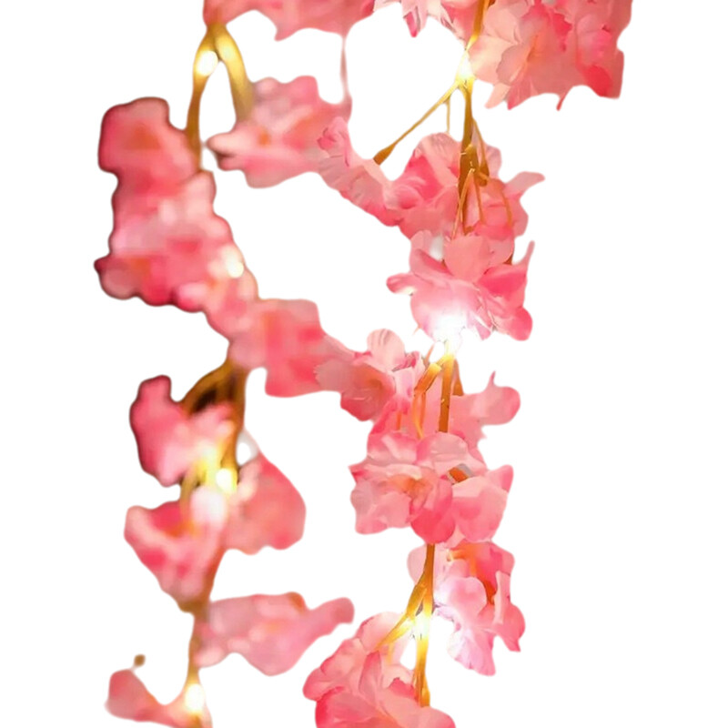 2M Cherry Blossom Light String Garland 20LED Fairy Lights Home Decro Waterproof