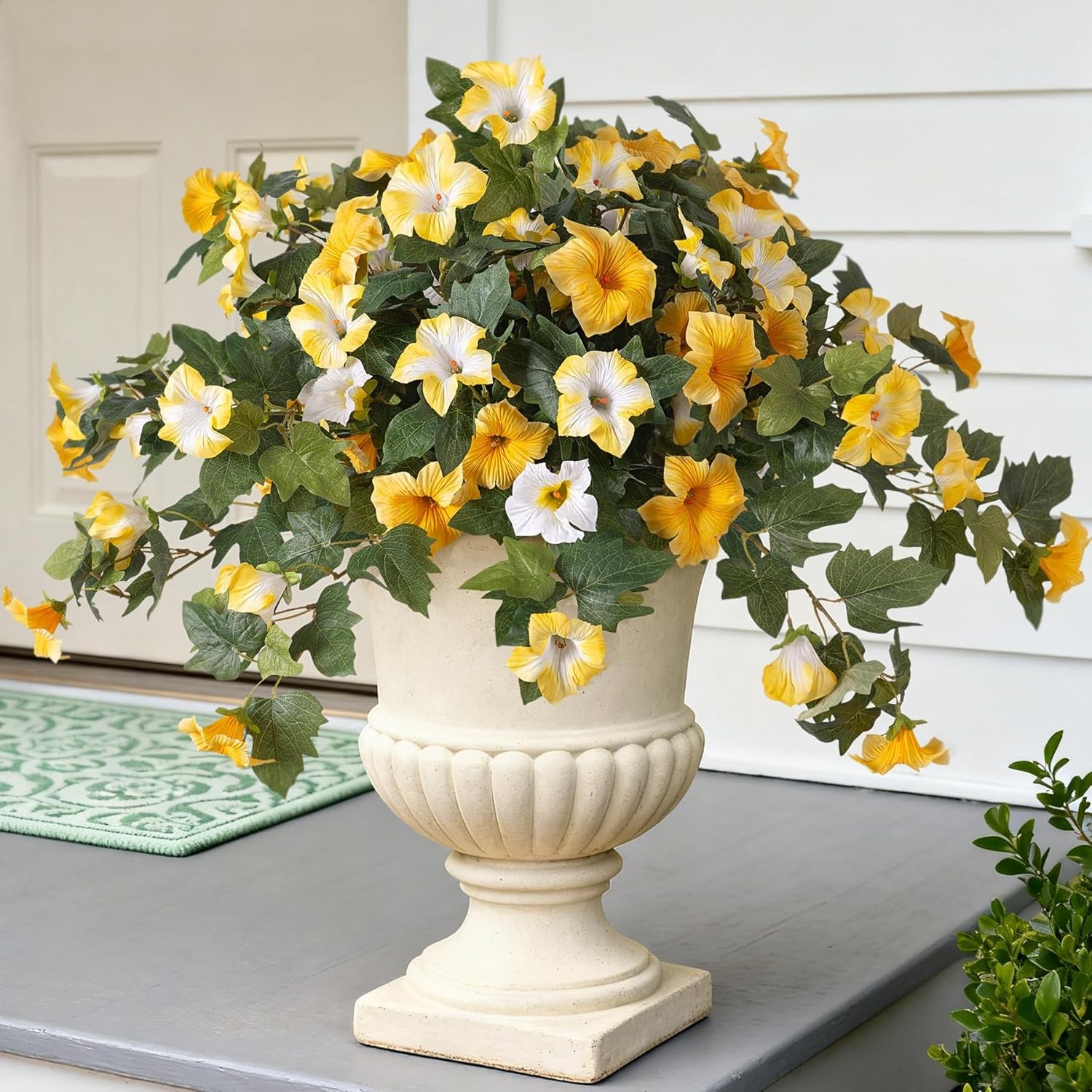 Artificial Fake Flowers Plants for Outdoor Decoration for Home Outside Garden