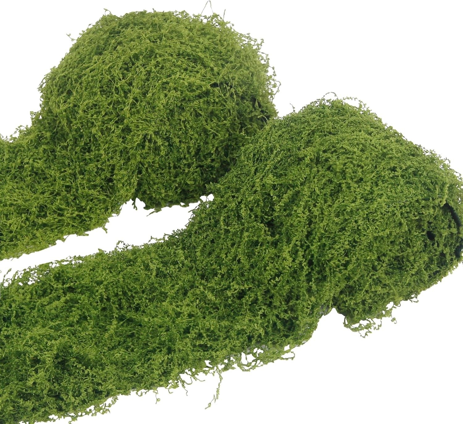 2 Pcs Fake Moss Table Runner Rolls for Decoration 4″ x 47″ Artificial Moss fo…
