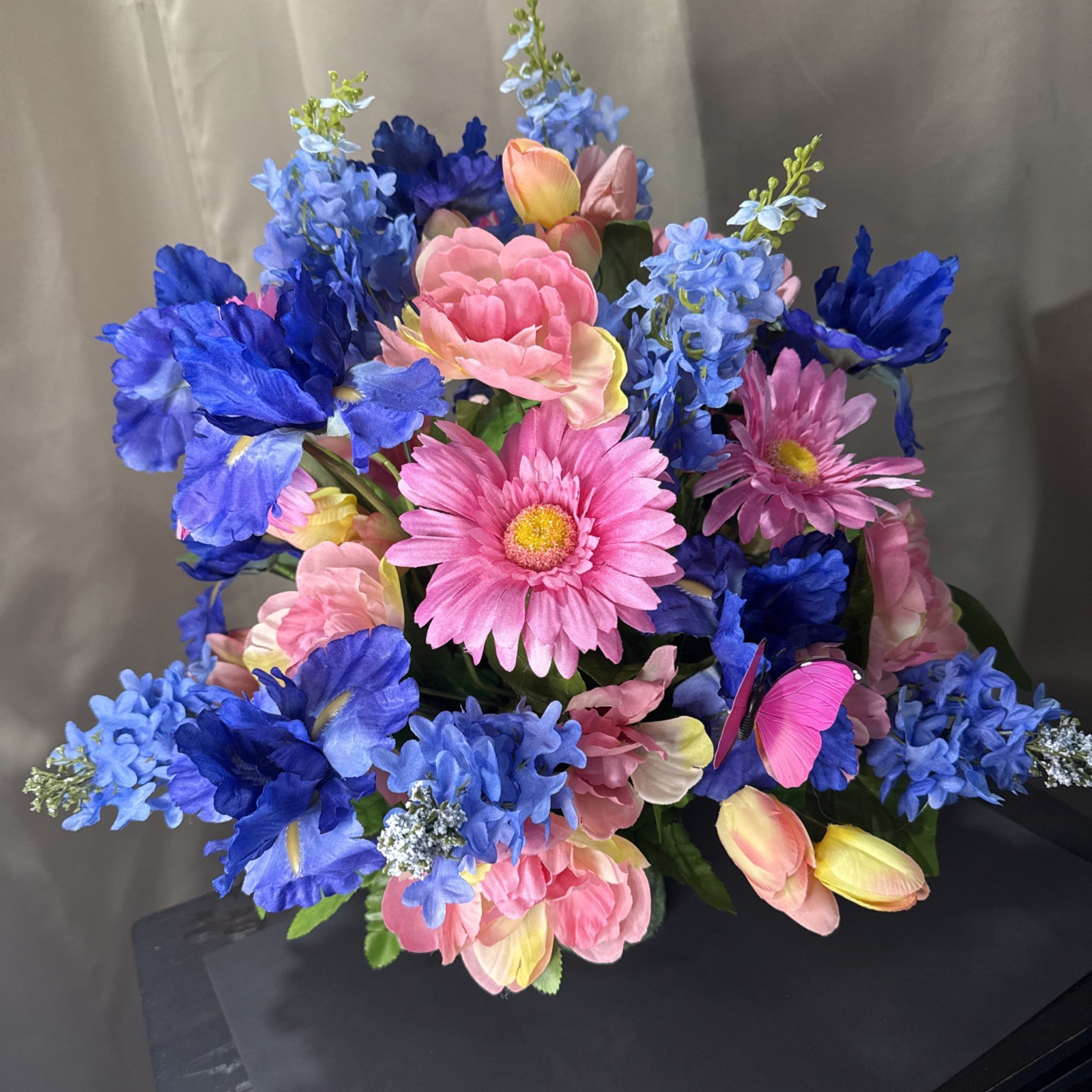 Cemetery Flowers Sympathy Grave Flowers Artificial Arrangement Memorial Tribute