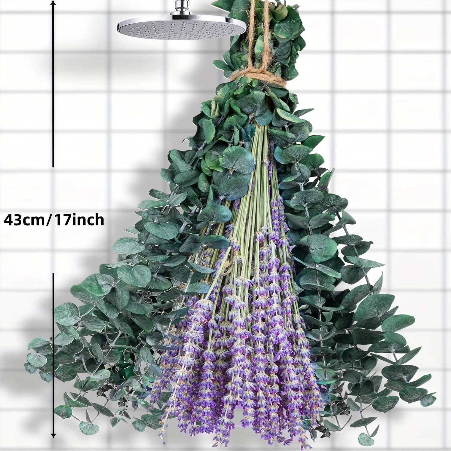 115 Pcs Dried Eucalyptus Stems & Lavender Flowers Bundles for ShowerHome Decor
