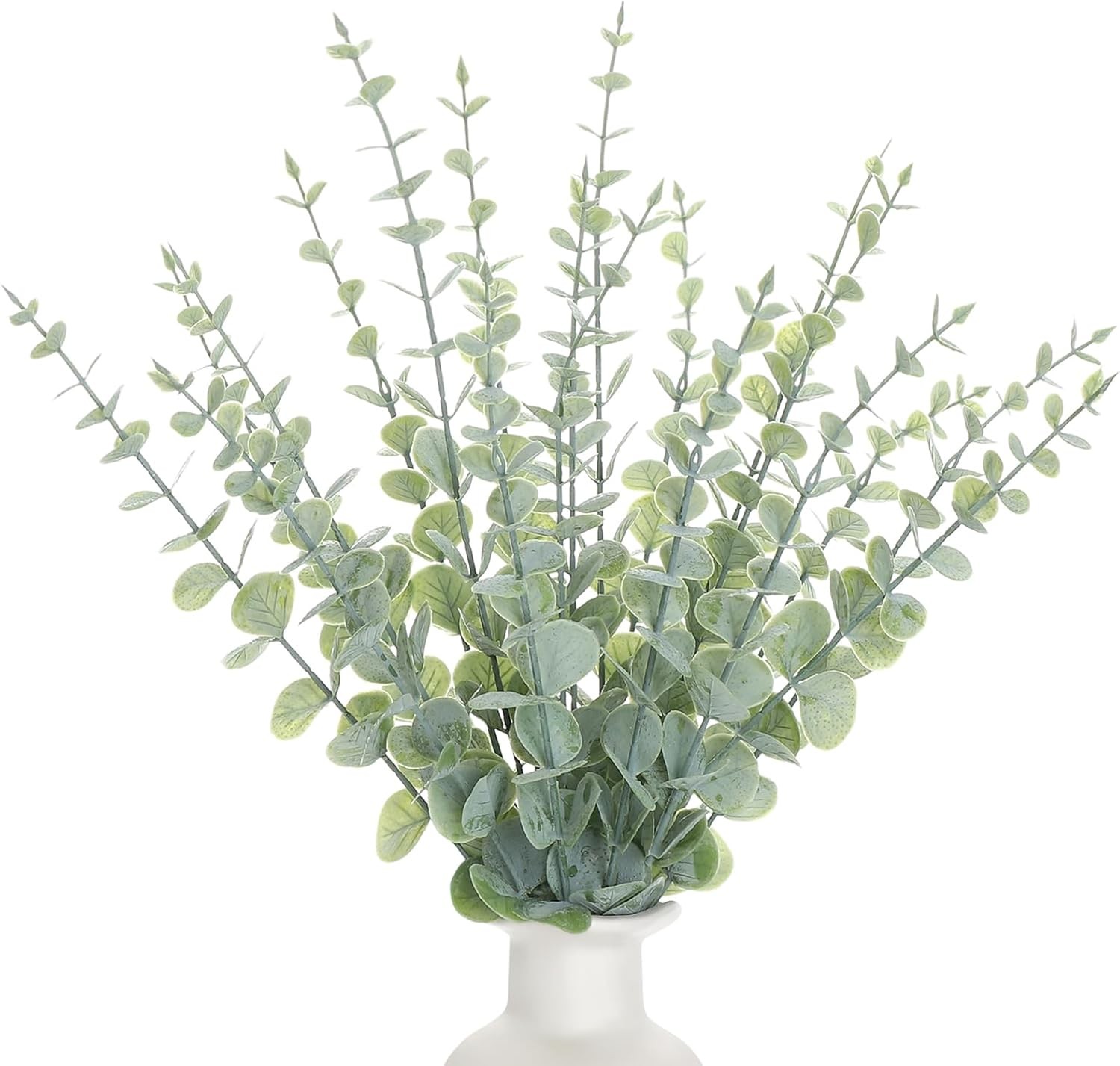 18pcs Eucalyptus Stems Greenery Stems Fake Leaves Artificial Dried Flowers