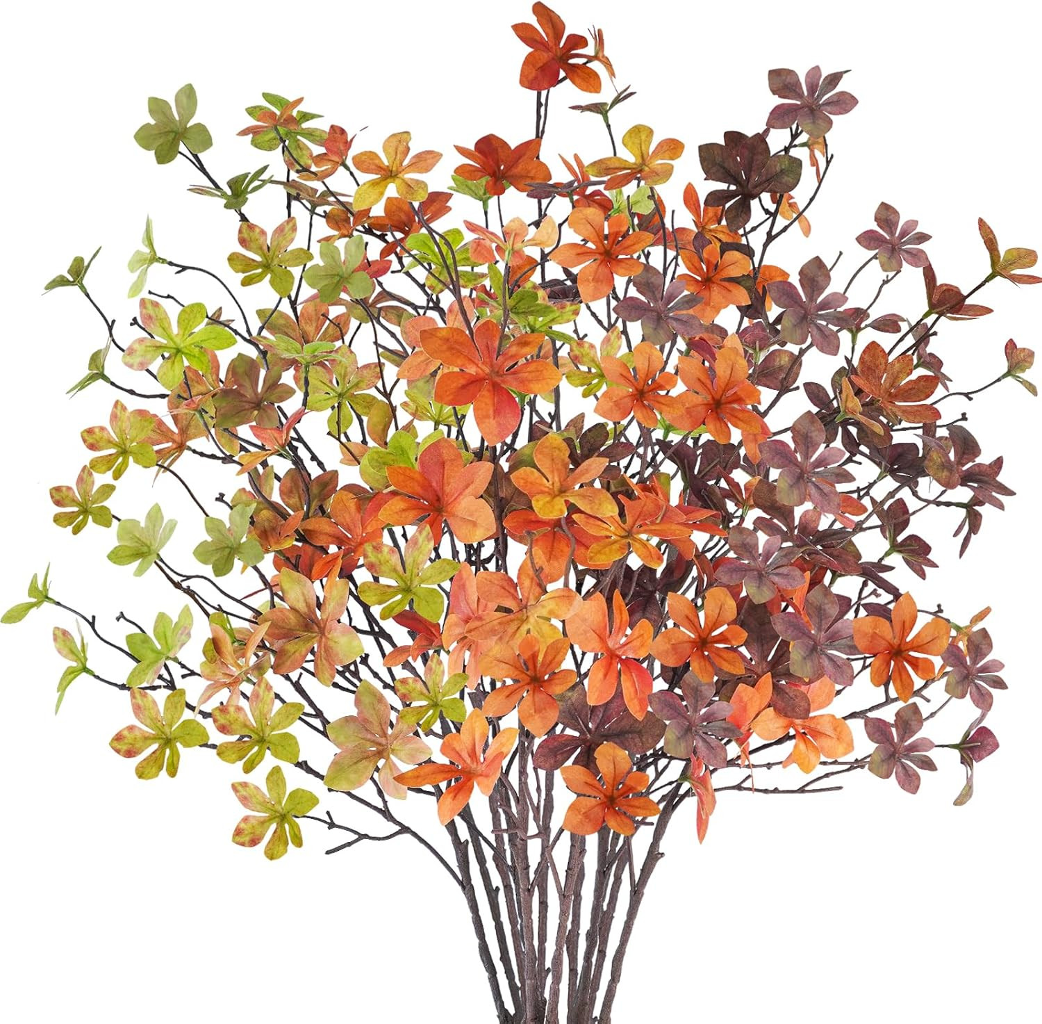 6 Pcs Artificial Greenery Stems, 41.3’’ Tall Fake Plants Branches Faux Greenery