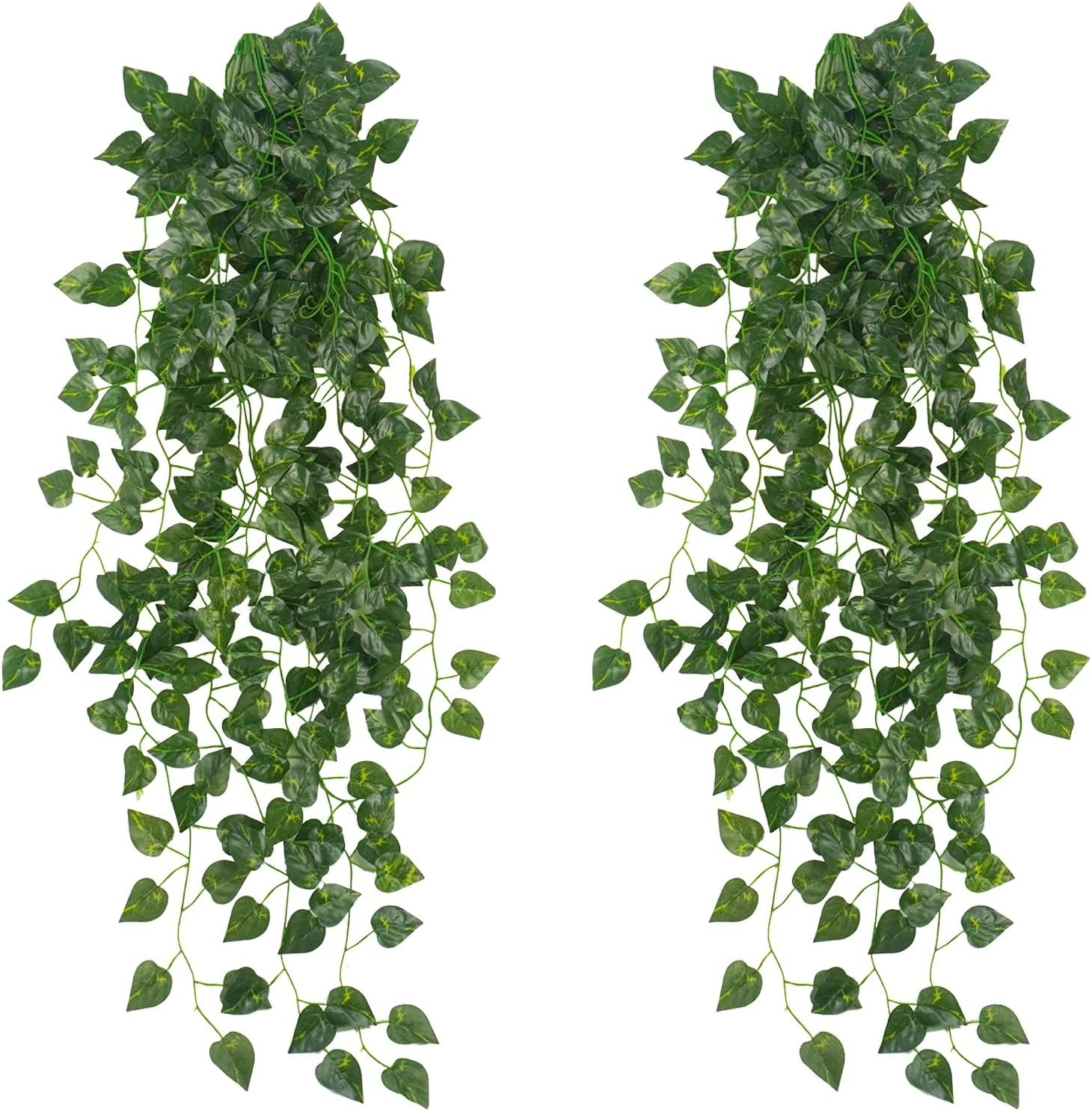 2Pcs 3.1ft UV-Resistant Artificial Hanging Ivy for Lush Indoor & Outdoor Decor