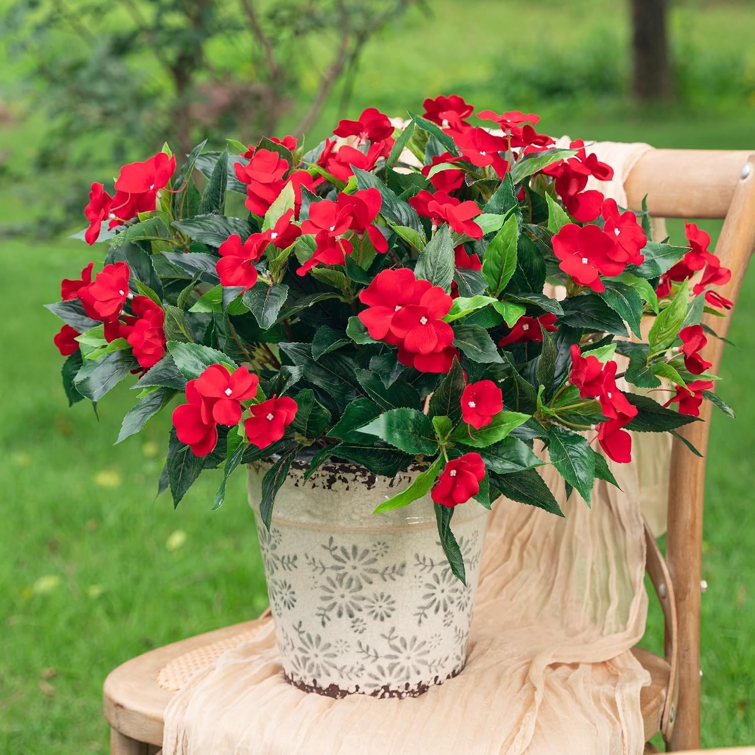 All-Season Artificial Impatiens Bouquet