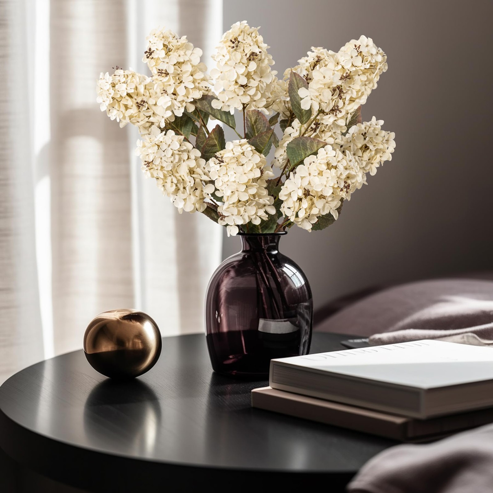 Hydrangea Artificial Flowers,Fall Hydrangeas Artificial Flowers, Fake Fall Dr…