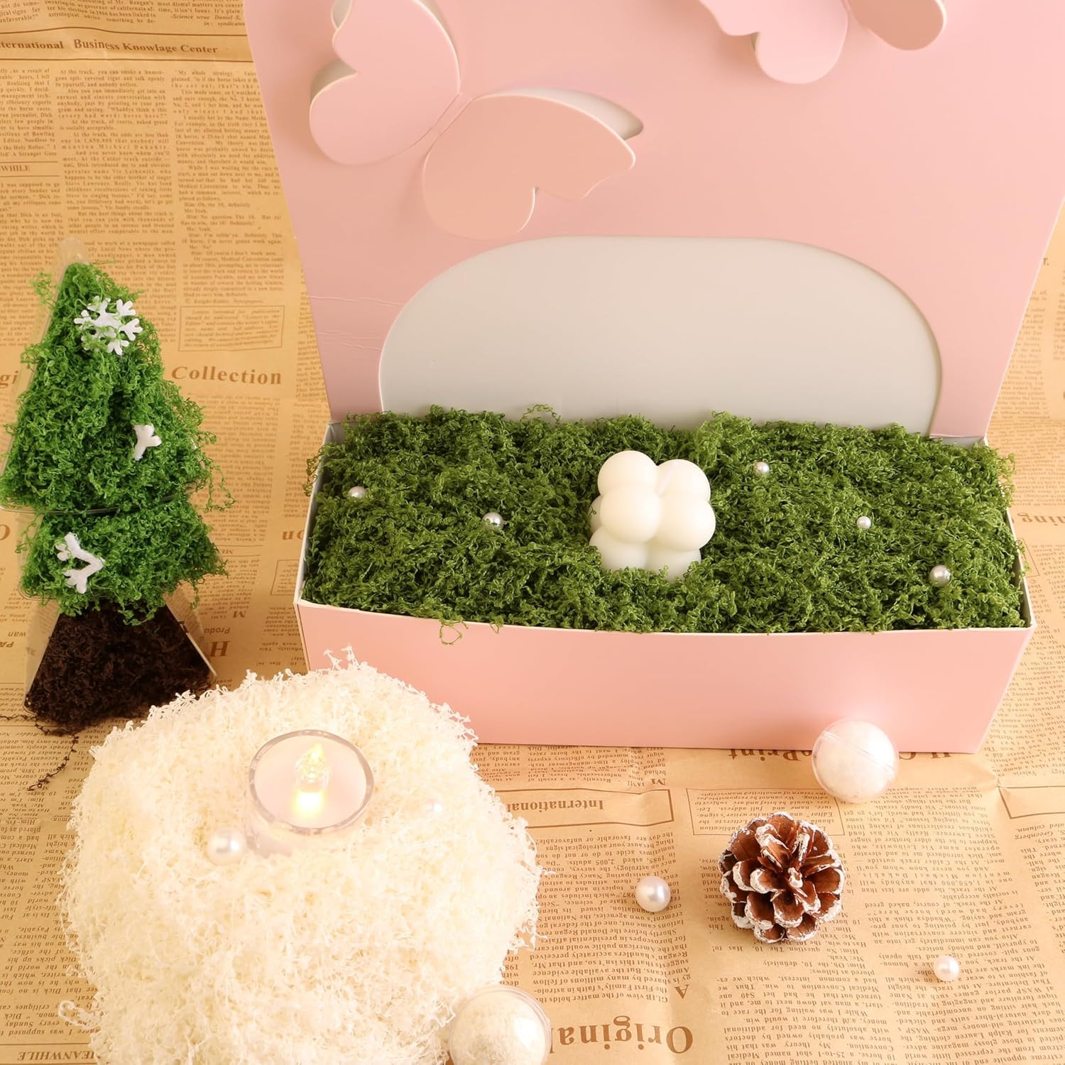 Green Simulated Moss, Forest Colored Filamentous Artificial Grass, Used for Land