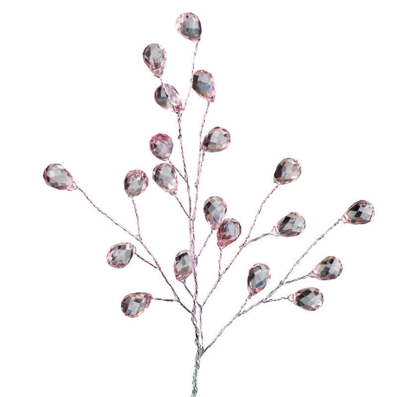 Set of 4 Pink Acrylic Gem 8-1/2″ Accent Sprays for Corsages and Accenting