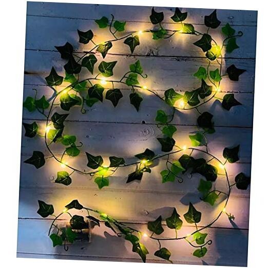 4 Pack Vine with Lights, 80 LED Artificial Ivy Garland with Ivy Leaf (4 Pack)