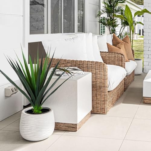 Realistic Agave Plant Artificial, Spiked Succulent Faux Agave Plants, 3FT 1