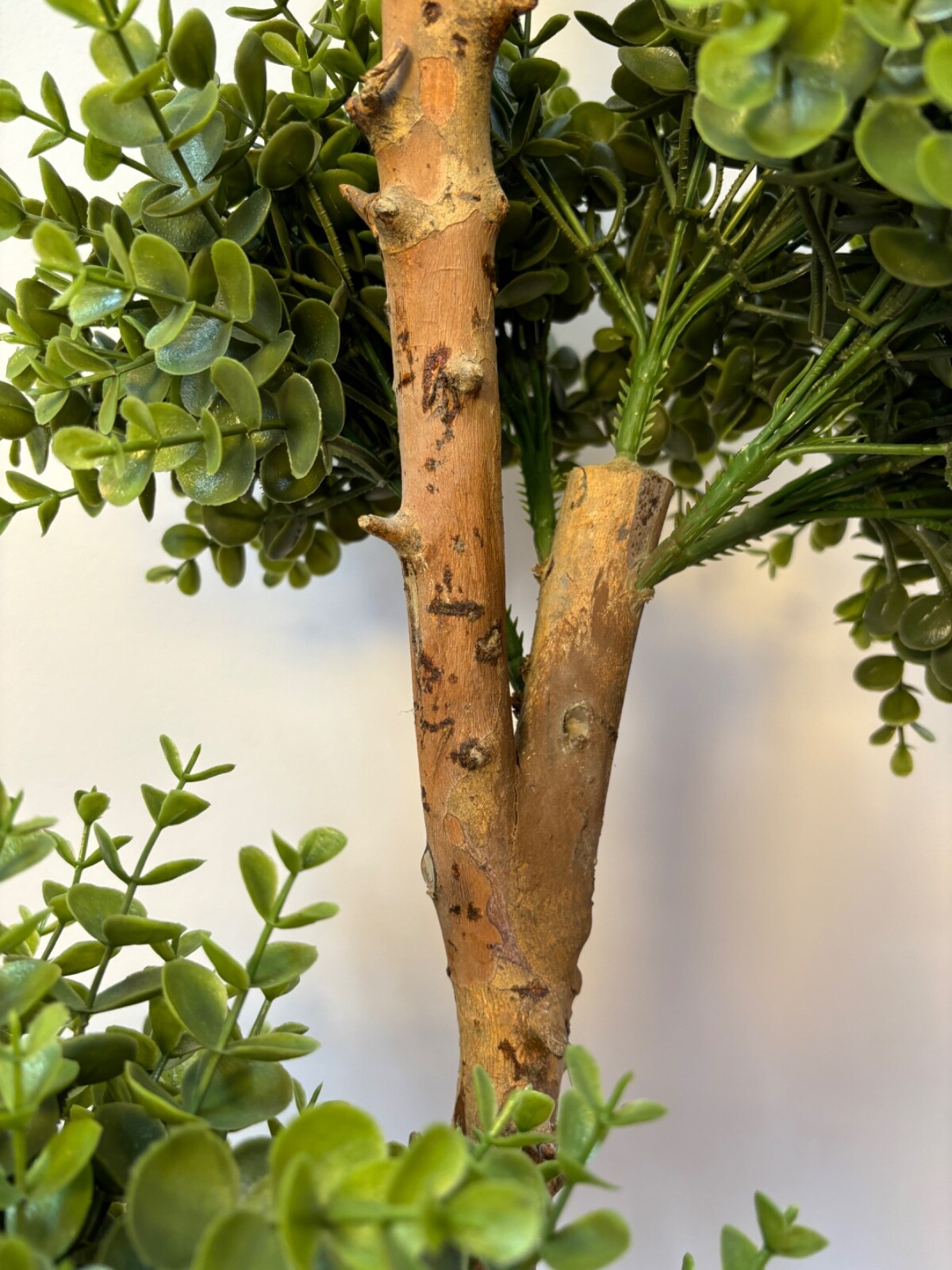 Wildwood & Cypress 57” 3-Ball Topiary Boxwood Tree Wood Trunk Outdoor Use Faux