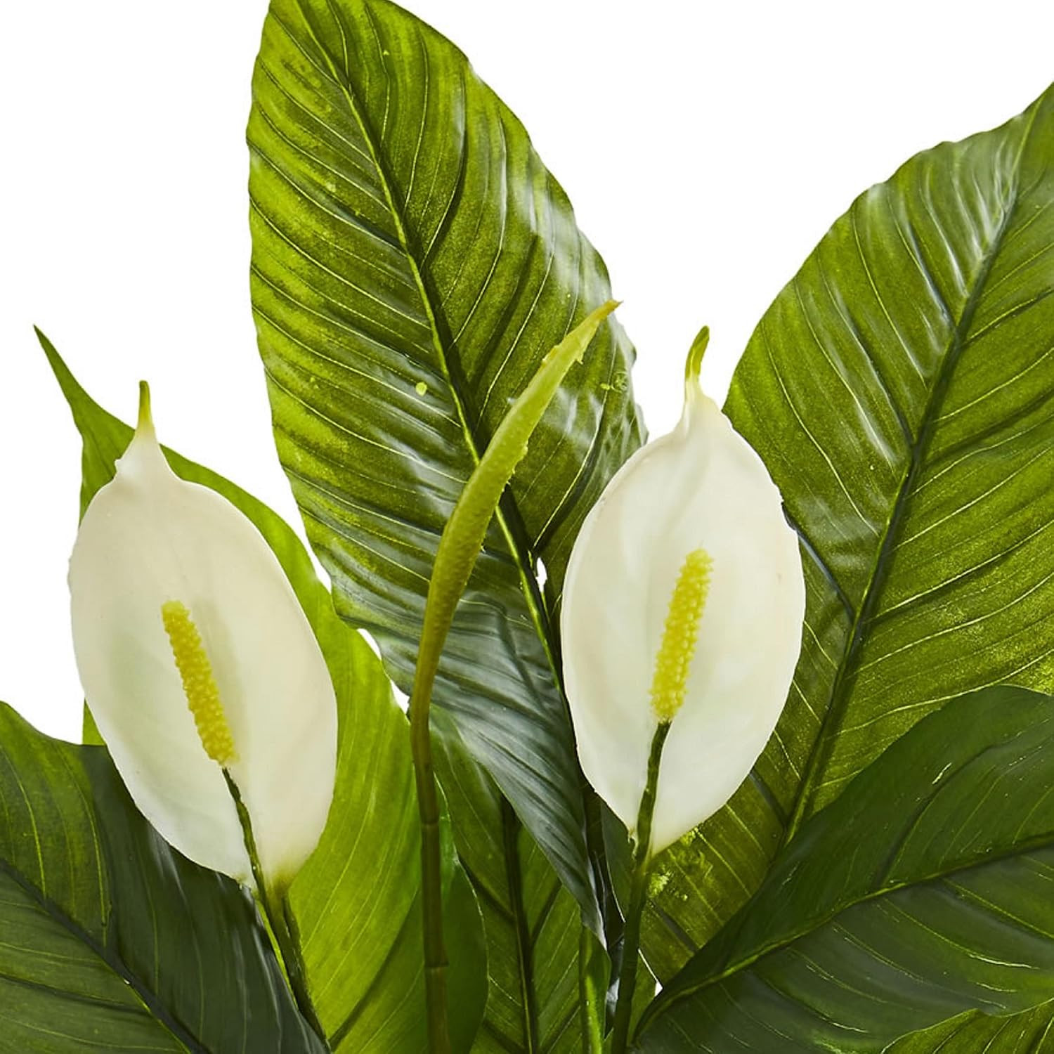 Real Touch 26” Spathiphyllum Artificial Silk Plant – Lifelike Green Decor